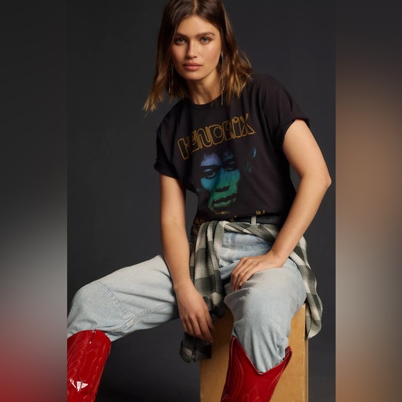 Authentic Hendrix Tops - NWT Junk Food Midnight Lightning Graphic Tee